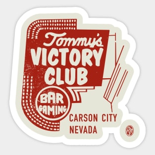 Vintage Victory Club Carson City Nevada Sticker